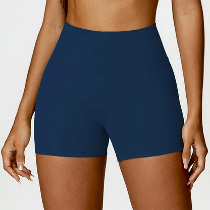 Ctenkevet Solid Color Women Fitness Quick-Dry Sport Short Women Cycling Soft Training Shorts Jog High Waist Yoga Short Legging - Smarsty