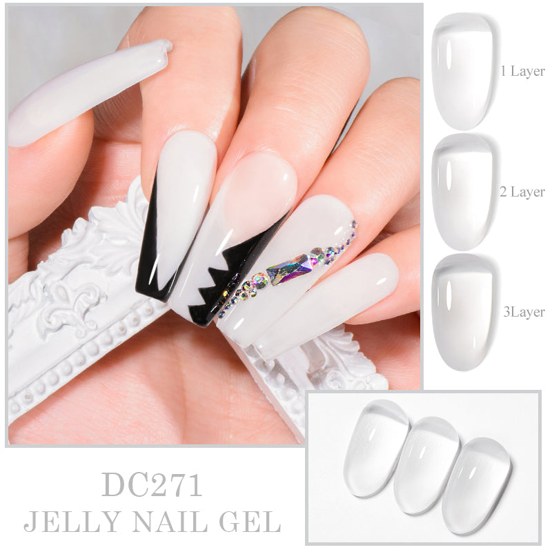 Mtssii 7ml Jelly Gel Polish Translucent Pink Shine - Smarsty