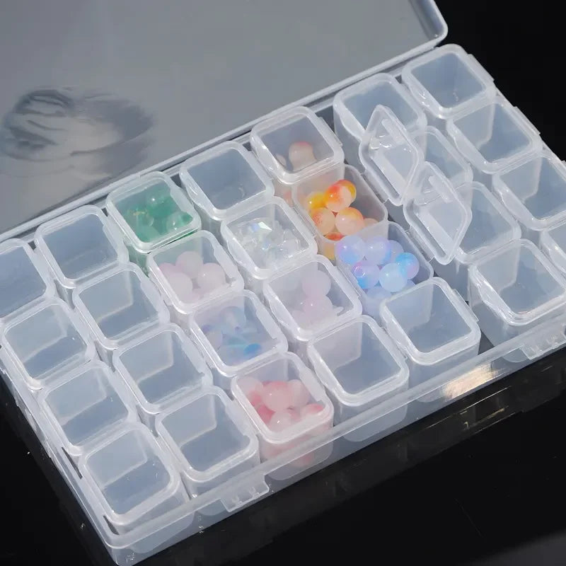 28 Grid Mini Storage Box for Nail Art and Jewelry - Smarsty