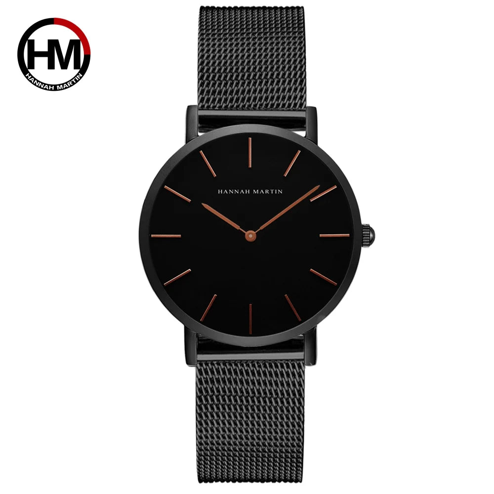 Rose Gold Women's Bracelet Watch with Japan Quartz Movement - Smarsty