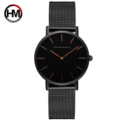 Rose Gold Women's Bracelet Watch with Japan Quartz Movement - Smarsty