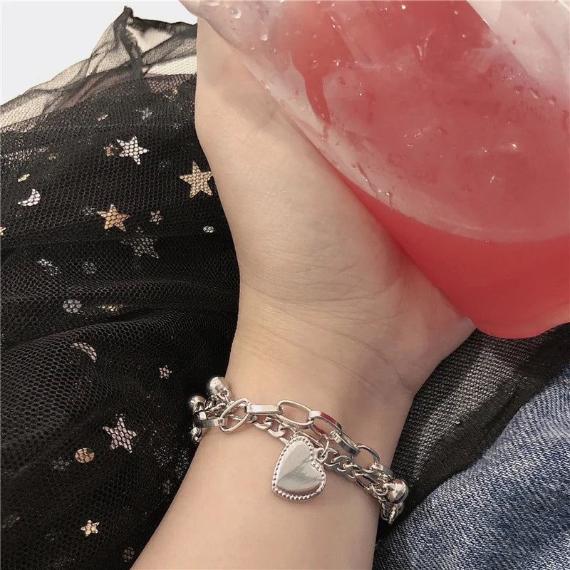 Women's Multi Layered Steel Ball Love Bracelet - Smarsty