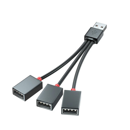 Car USB Hub 1 In 2 Out Charging Cable CompactLight