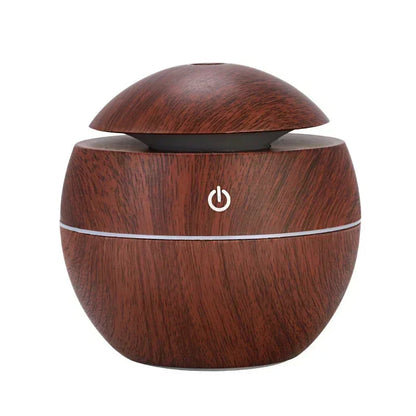 Mini Woodgrain Ultrasonic Humidifier for Home Office - Smarsty