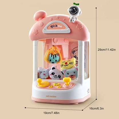 Mini Claw Machine Crane Machines Toy Large Claw Catch Toy Kids Coin Operated Play Game Clip Doll Toys Gifts for Girls and Boys