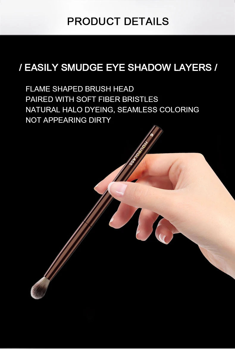 Hourglass Tapered Blender Brush for Effortless Eye Makeup - Smarsty