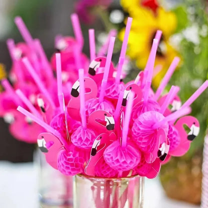 50PCS Hawaiian Party Umbrella Straws for Tropical Celebrations - Smarsty