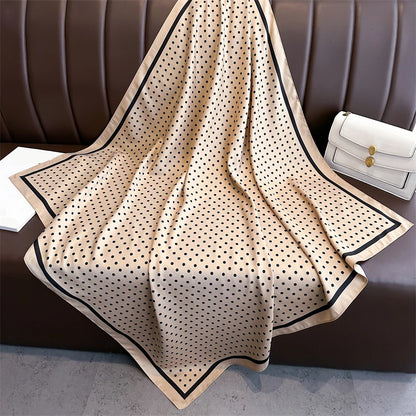Silk Square Hair Scarf Sunscreen Beach Wrap - Smarsty