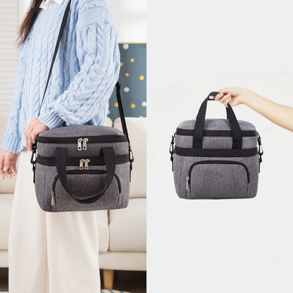 Insulated Lunch Bag With Adjustable Strap And Waterproof - Smarsty