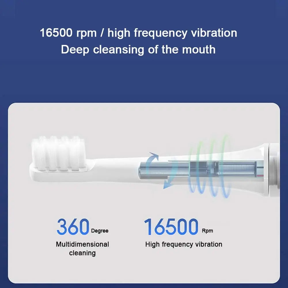 Xiaomi Mijia T100 Sonic Electric Toothbrush USB Rechargeable Waterproof - Smarsty