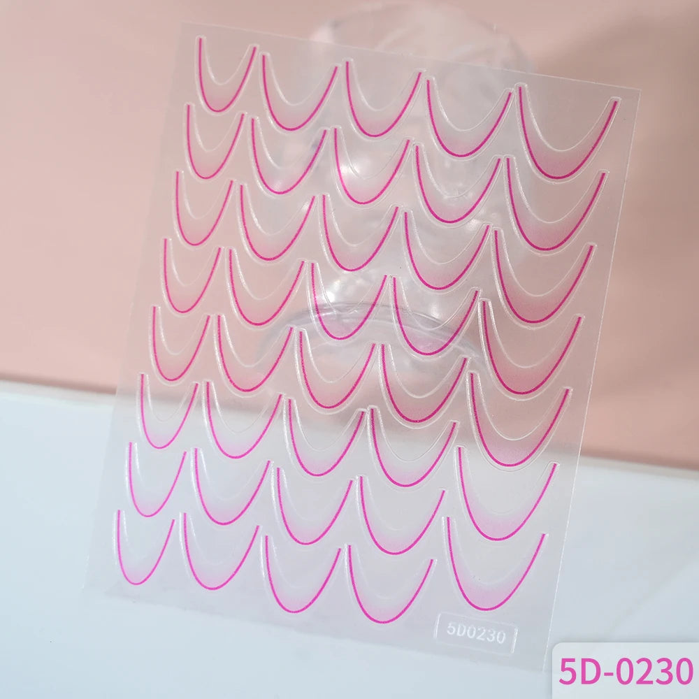 Self-Adhesive French Lines Nail Stickers for Easy Manicure - Smarsty