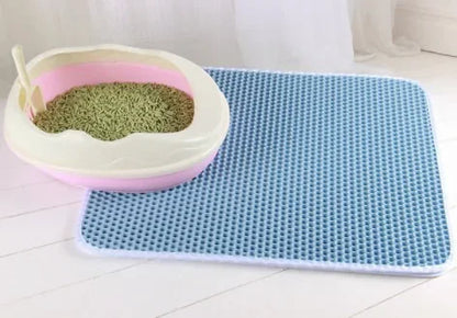 Double Layer Waterproof Cat Litter Mat for Easy Cleanup - Smarsty