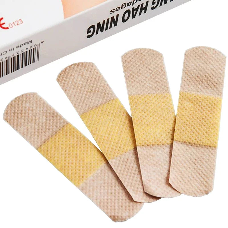 50/100Pcs Waterproof Breathable Cushion Adhesive Plaster Wound Hemostasis Sticker Band First Aid Medical Gauze Bandage band,aids - Smarsty
