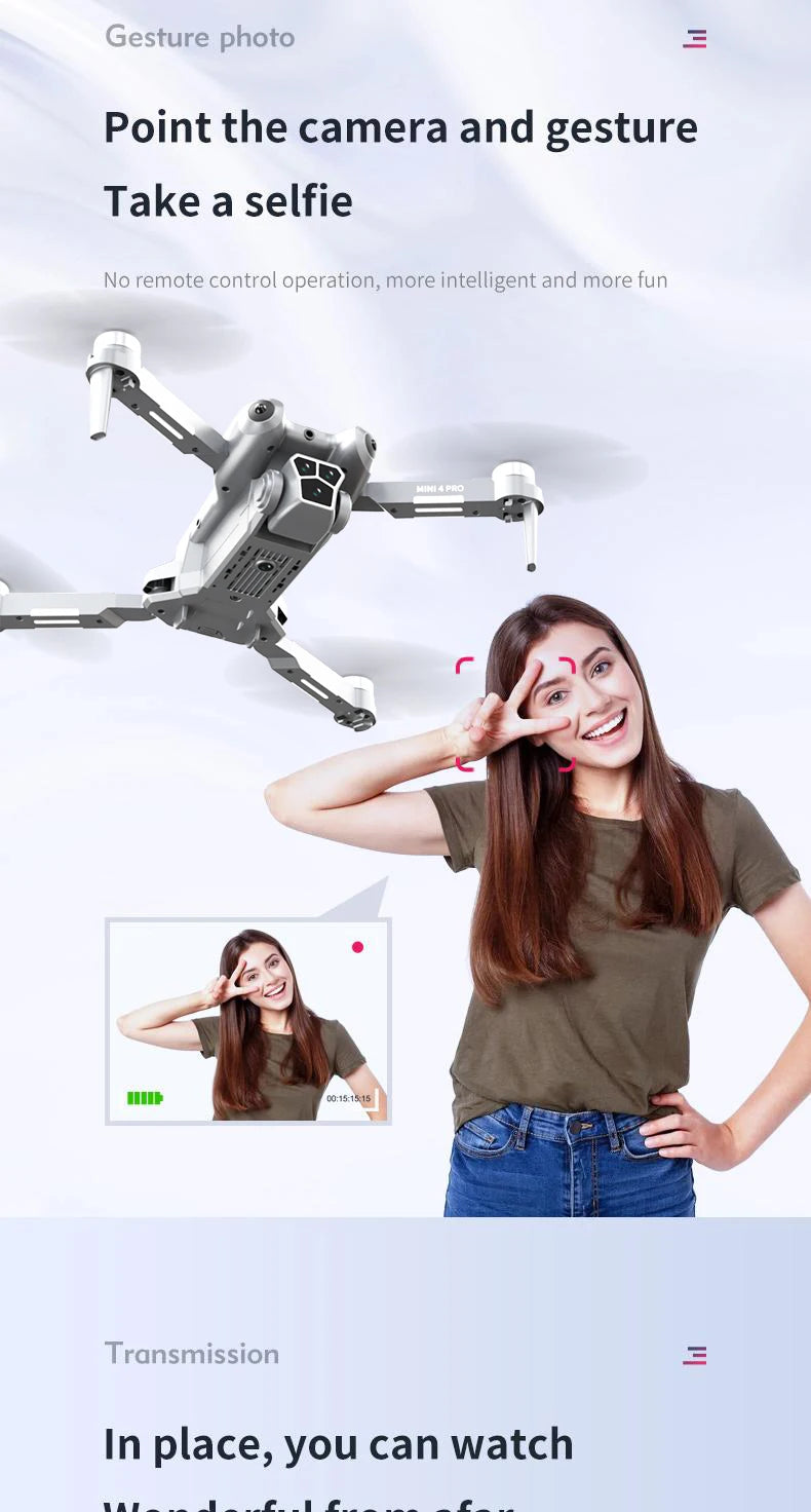 M9 drone, 8K camera intelligent obstacle avoidance, optical flow positioning precise hovering shooting,