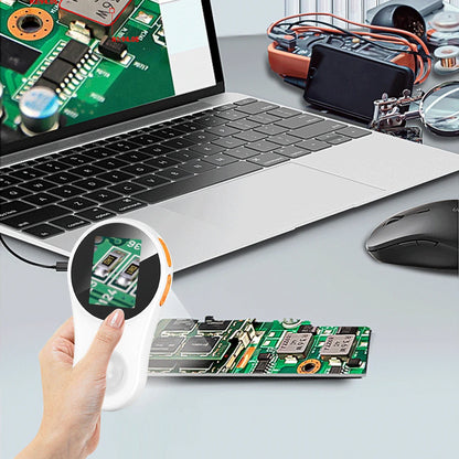 500X Digital Handheld Microscope 2 Inch IPS Screen Electronic Coin Magnifier Portable Microscope Camera for Jewelry Watch Repair