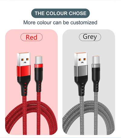 USB TYPE C Fast Charge Cable Android Micro USB line USB to LIGHTNING Extend Charging Cable for iPhone 14 Xiaomi OnePlus Samsung - Smarsty