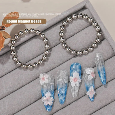 Round Magnetic Bead Nail Art Tools for Stunning Cat Eye Designs - Smarsty