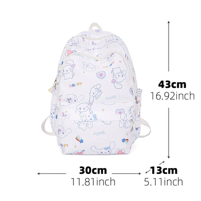 Cinnamoroll Anime Cartoon Large Capacity Kids Backpack - Smarsty