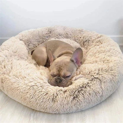 Super Soft Cat Bed Plush Donut Design for Comfort - Smarsty