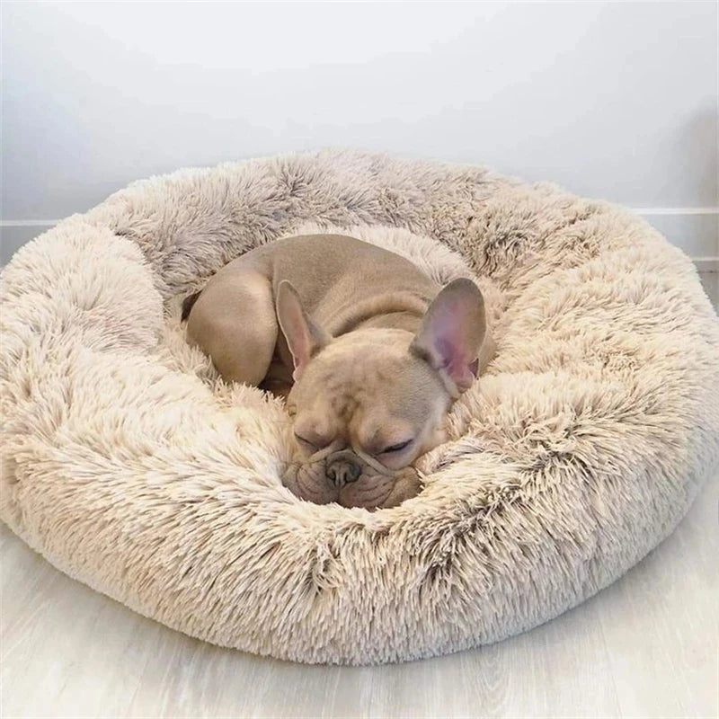 Super Soft Cat Bed Plush Donut Design for Comfort - Smarsty