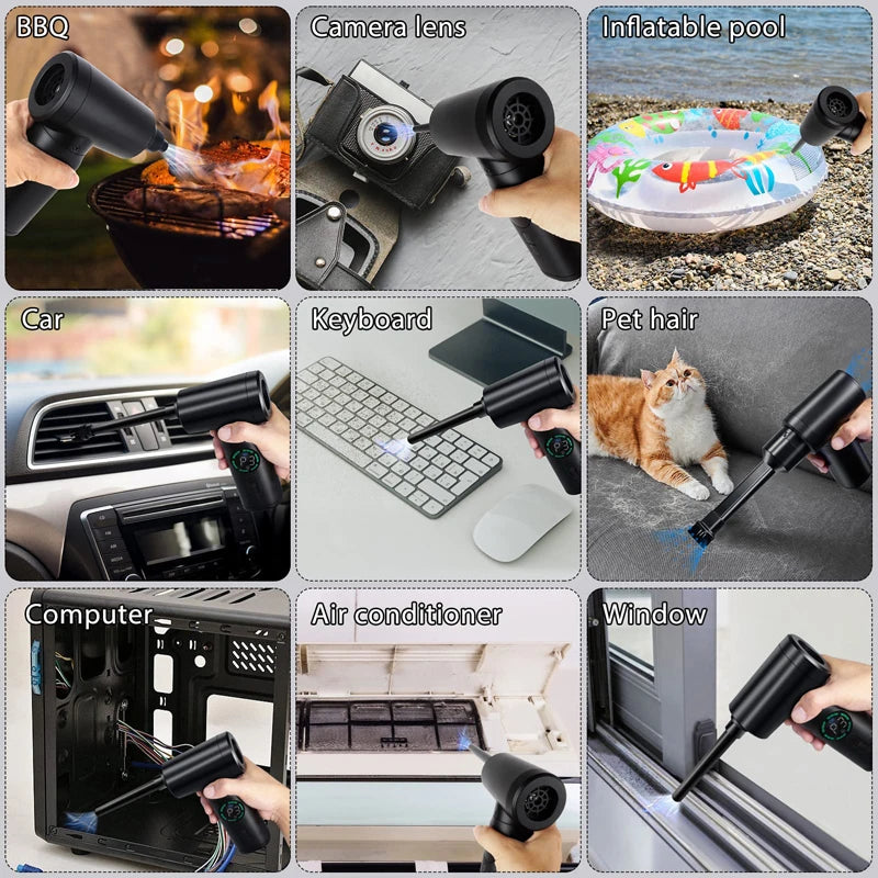 Cordless Air Duster Vacuum Cleaner Portable 7500mAh