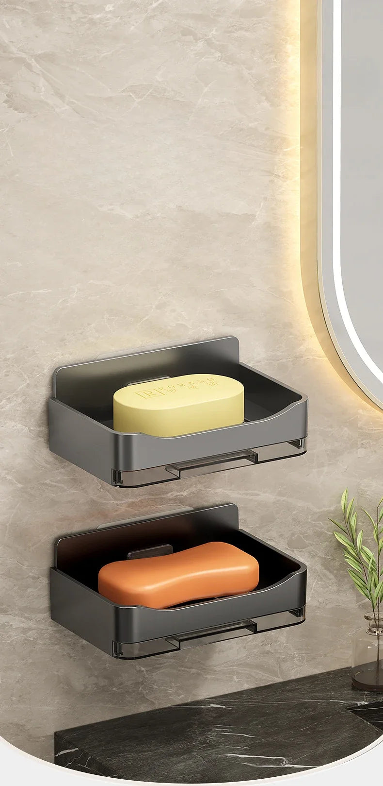 Wall Mounted Soap Holder with Double Drainage Design - Smarsty