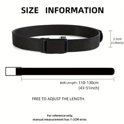 Canvas Tactical Belt For Men With Automatic Buckle - Smarsty