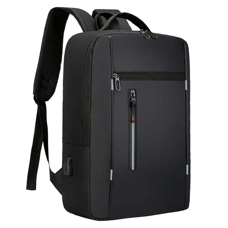 Men's Waterproof Oxford Laptop Backpack 15.6 Inch with USB Charging Port High Capacity Business Travel School Bag - Smarsty