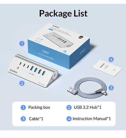 High Performance USB Docking Station With 10Gbps Hub
