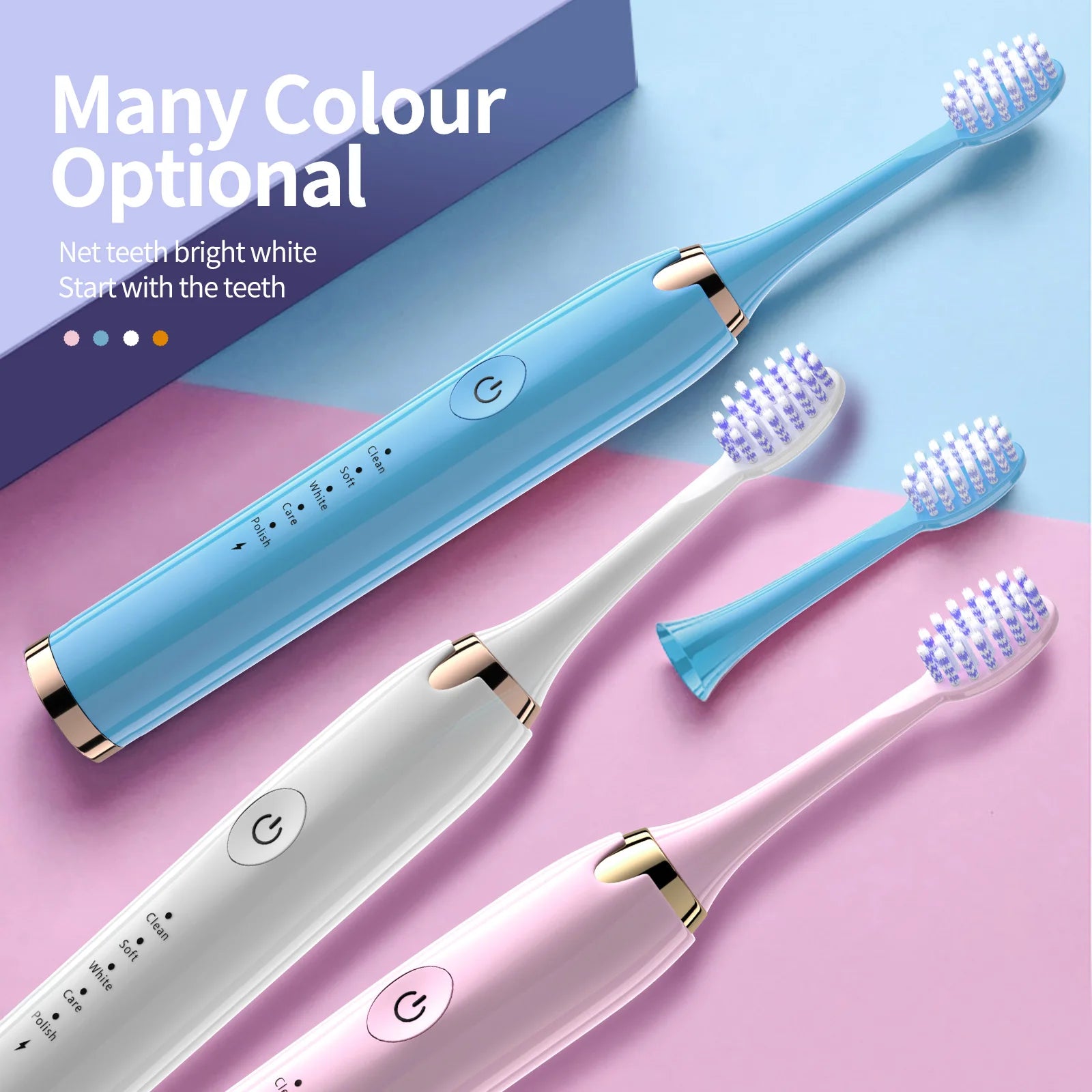 Rechargeable Sonic Toothbrush with Whitening and Deep Cleaning功能 - Smarsty