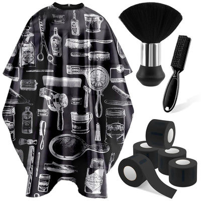 Professional Barber Tools Hair Cutting Set with Cape and Brush - Smarsty