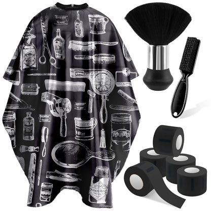 Professional Barber Tools Hair Cutting Set with Cape and Brush - Smarsty
