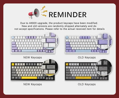 Gaming Mechanical Keyboard 82 Key 75 Percent Dual Mode - Smarsty