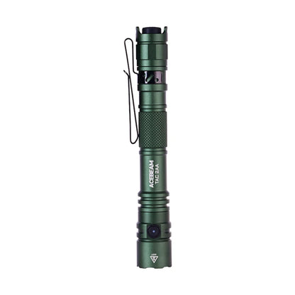 ACEBEAM TAC 2AA LED flashlight 1600 lumen 181 meters portable EDC flashlight USB-C rechargeable battery double buttons torch