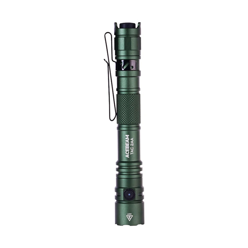 ACEBEAM TAC 2AA LED flashlight 1600 lumen 181 meters portable EDC flashlight USB-C rechargeable battery double buttons torch