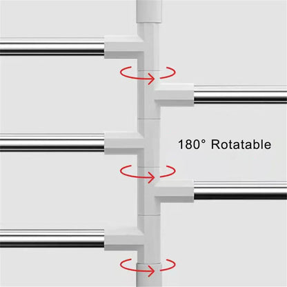 Rotatable Space Saving Aluminum Towel Rack Hanger - Smarsty