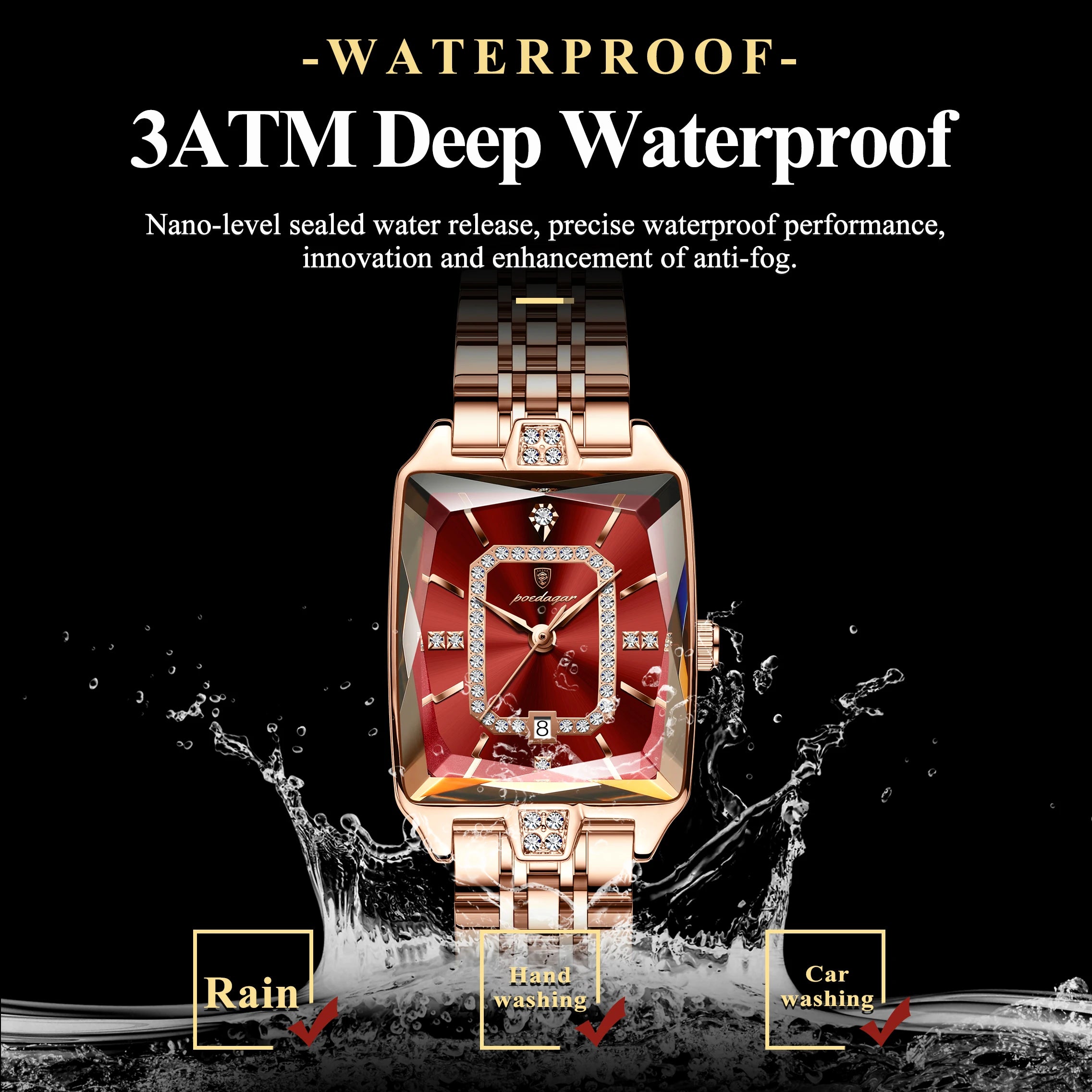 Elegant Waterproof Stainless Steel Women's Wristwatch - Smarsty