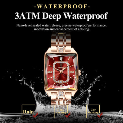 Elegant Waterproof Stainless Steel Women's Wristwatch - Smarsty