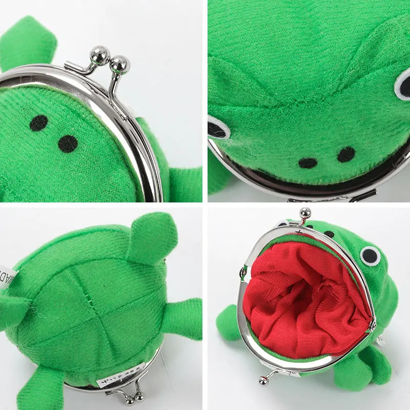 Cute Anime Frog Wallet Coin Purse Kiss Lock Accessory - Smarsty
