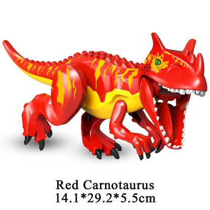 Jurassic Dinosaur World Brutal Raptor T-Rex Triceratops Indominus Rex Model Building Blocks Dino Velociraptor Figure Bricks Toys