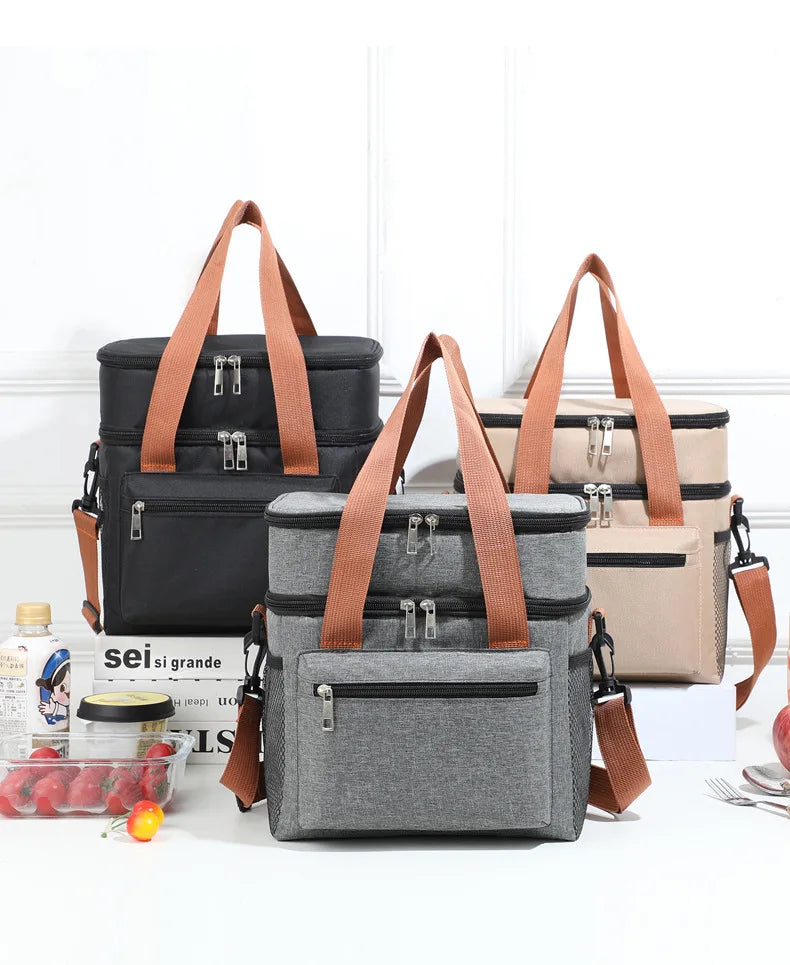 Insulated Cooler Lunch Bag Tote For Women Men Travel - Smarsty