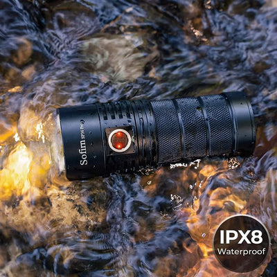 Sofirn SP36 Pro 8000lm Powerful LED Flashlight  4*SST40 USB C Rechargeable 18650 Torch - Smarsty