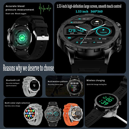 Bluetooth Call Smart Watch For Men With GPS Waterproof - Smarsty