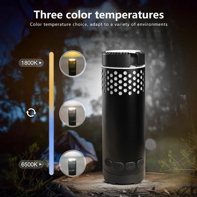Upgraded Camping LED Telescopic Flashlight with Tripod Rechargeable Emergency Lamp Outdoor Portable orch Light Table Lamp Tent by Smarsty