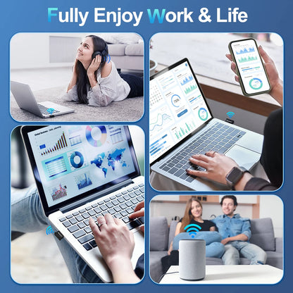 USB Wireless Bluetooth Adapter Bluetooth 5.4 USB Transmitt for PC Dongle Adaptador Wireless Mouse Keyborad Music Audio Receiver