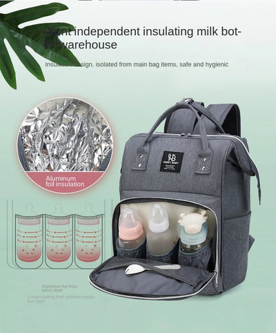 Mommy Diaper Bags Baby Stroller Hanging Bag Mother Large Capacity Nappy Backpacks with Changing Mat Convenient Baby Nursing Bags by Smarsty