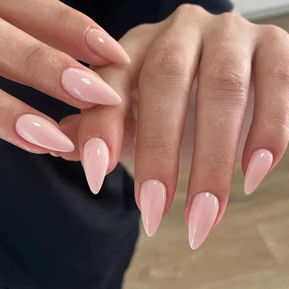 Medium White Square Press On Nails 24PCS for Parties - Smarsty