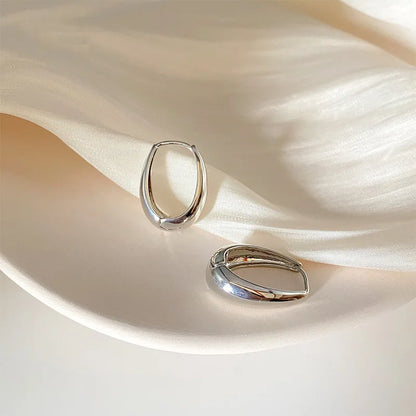 Elegant Stainless Steel Star Hoop Earrings with Rhinestones - Smarsty