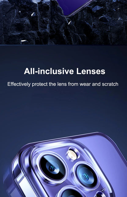 Ultra Thin PC Hard Crystal Clear Case For iPhone 17 16 15 14 Plus 13 12 11 Pro Max XR Glossy Transparent Camera Protection Cover
