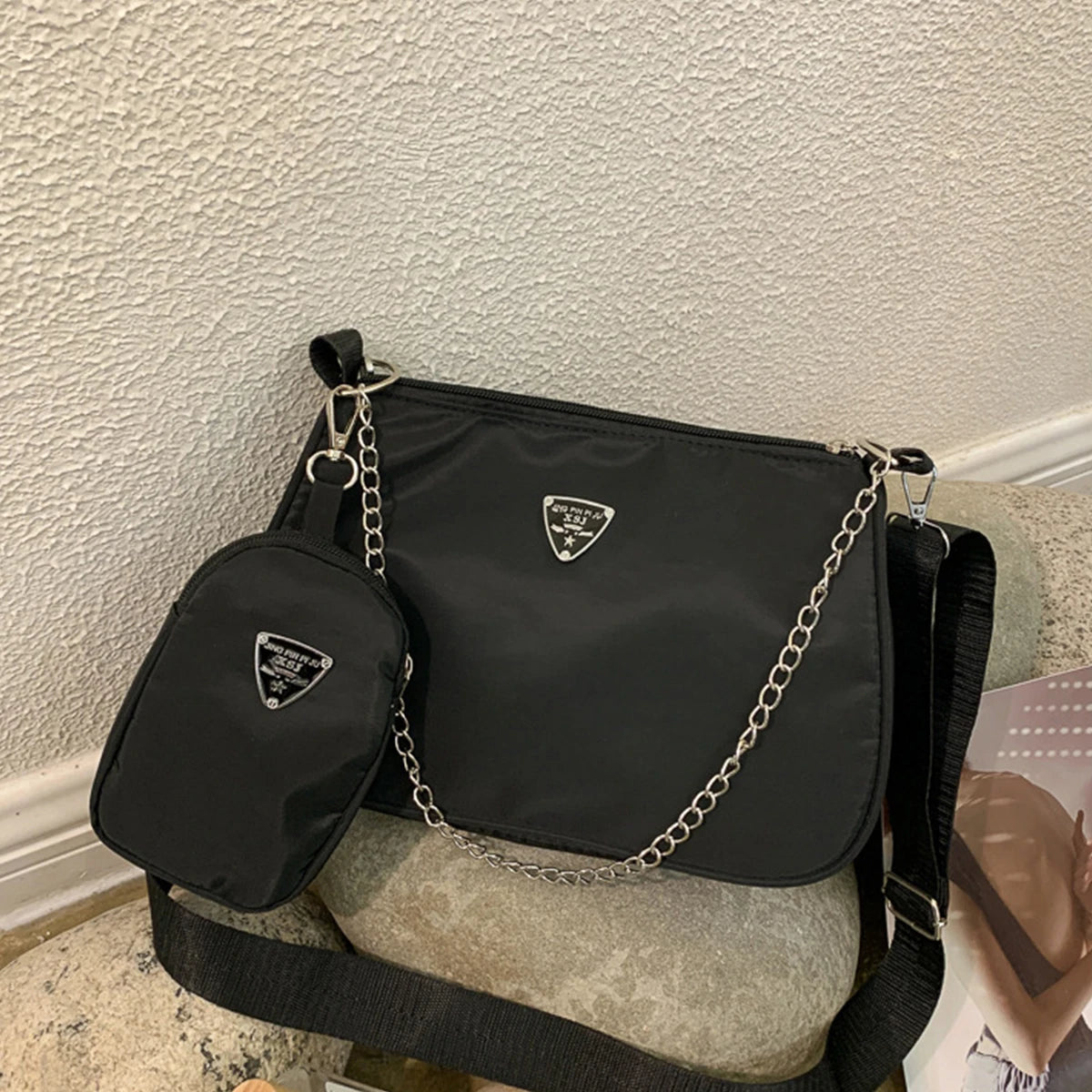 Nylon Crossbody Bag For Women Portable Casual Style - Smarsty